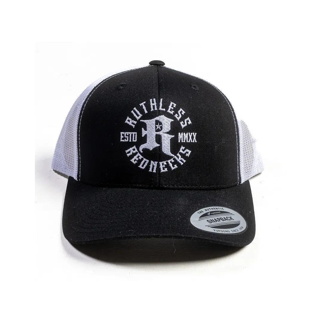 Ruthless Rednecks Icon Curved Brim Black And White Hat