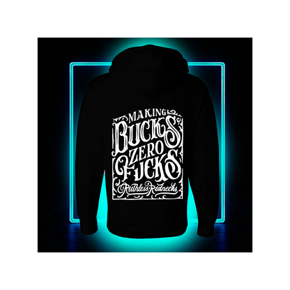 Ruthless Rednecks Men's Whiskey Heavyweight 10oz Hoodie Black weis-western-wear