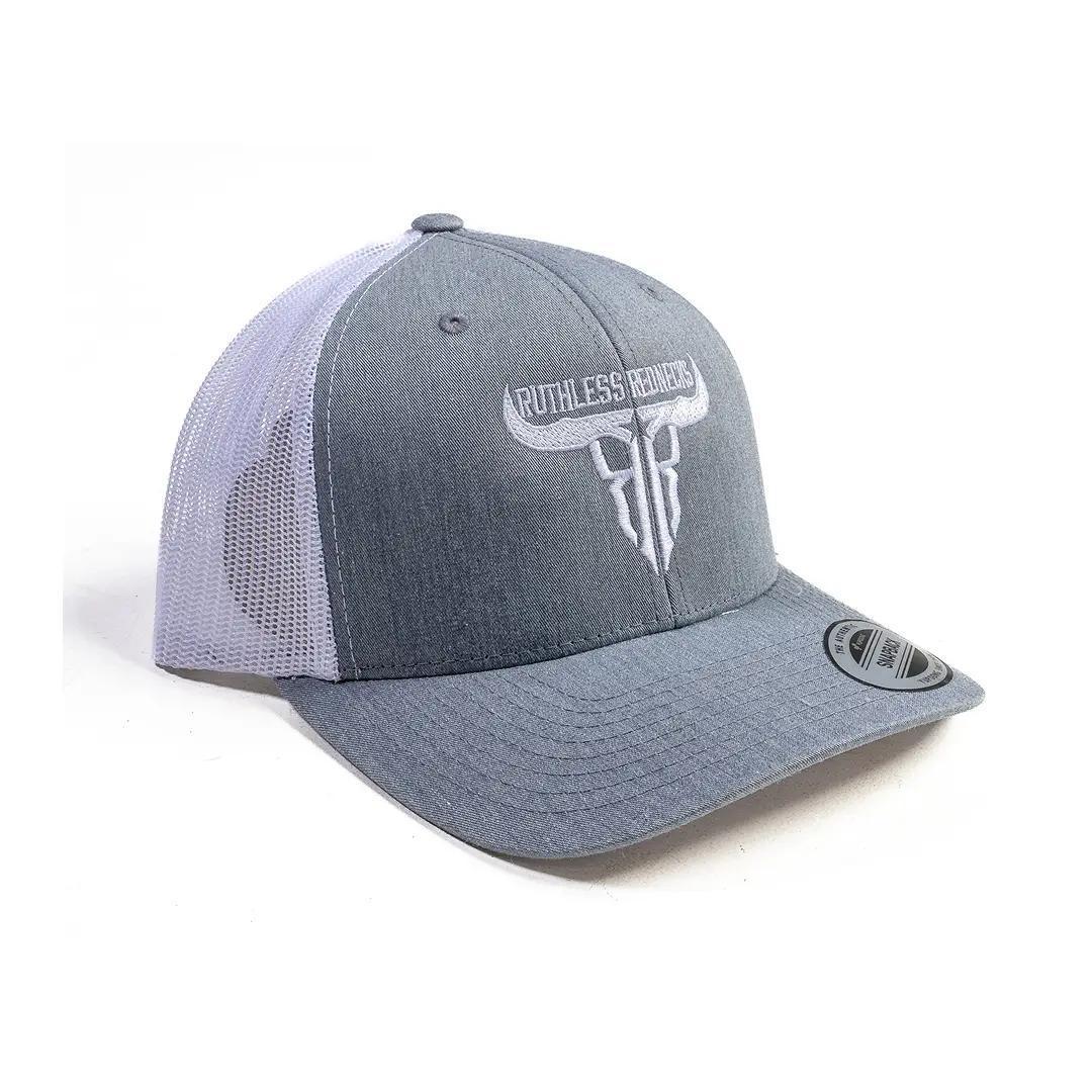 Ruthless Rednecks Raw Talent Curved Brim Heather White Hat