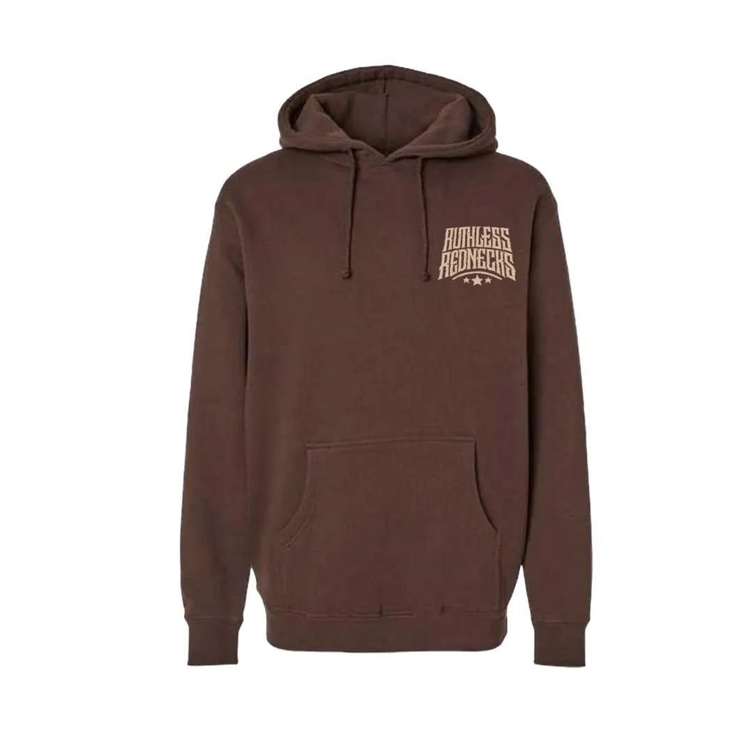 Ruthless Rednecks Roadkill - Supercharged 12oz Hoodie Brown