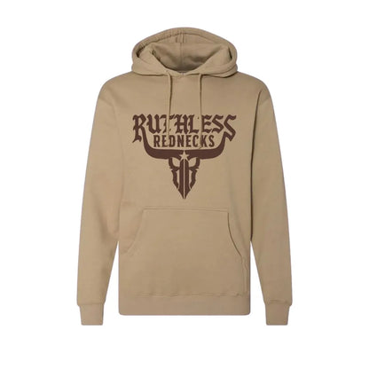 Ruthless Rednecks Men's Raw Talent V2 Heavyweight 10 oz Hoodie Sandstone