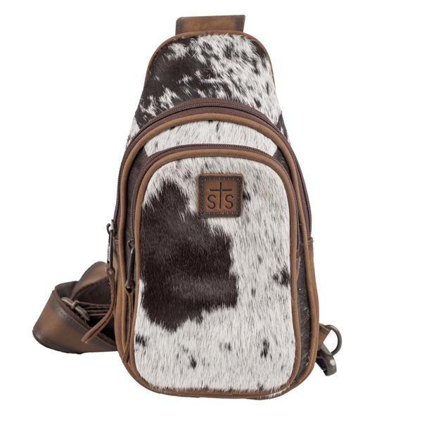 STS Ranchwear Cowhide Sojourner Sling Bag weis-western-wear