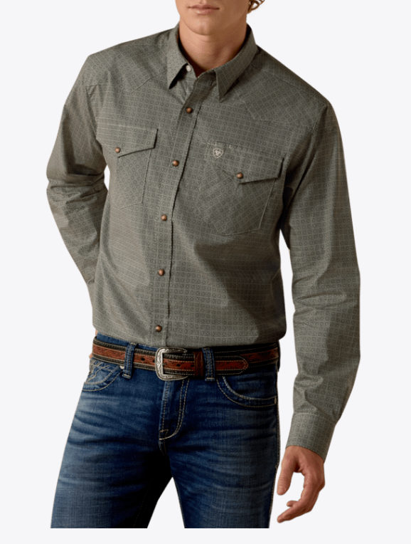 Ariat Men's Long Sleeve Floyd Fitted Snap Shirt weis-western-wear