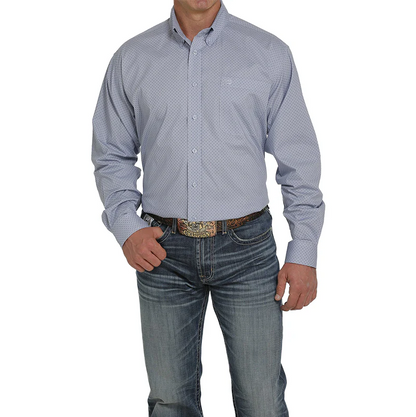 Cinch Men’s Shirt Casual Geometric Print Button Down