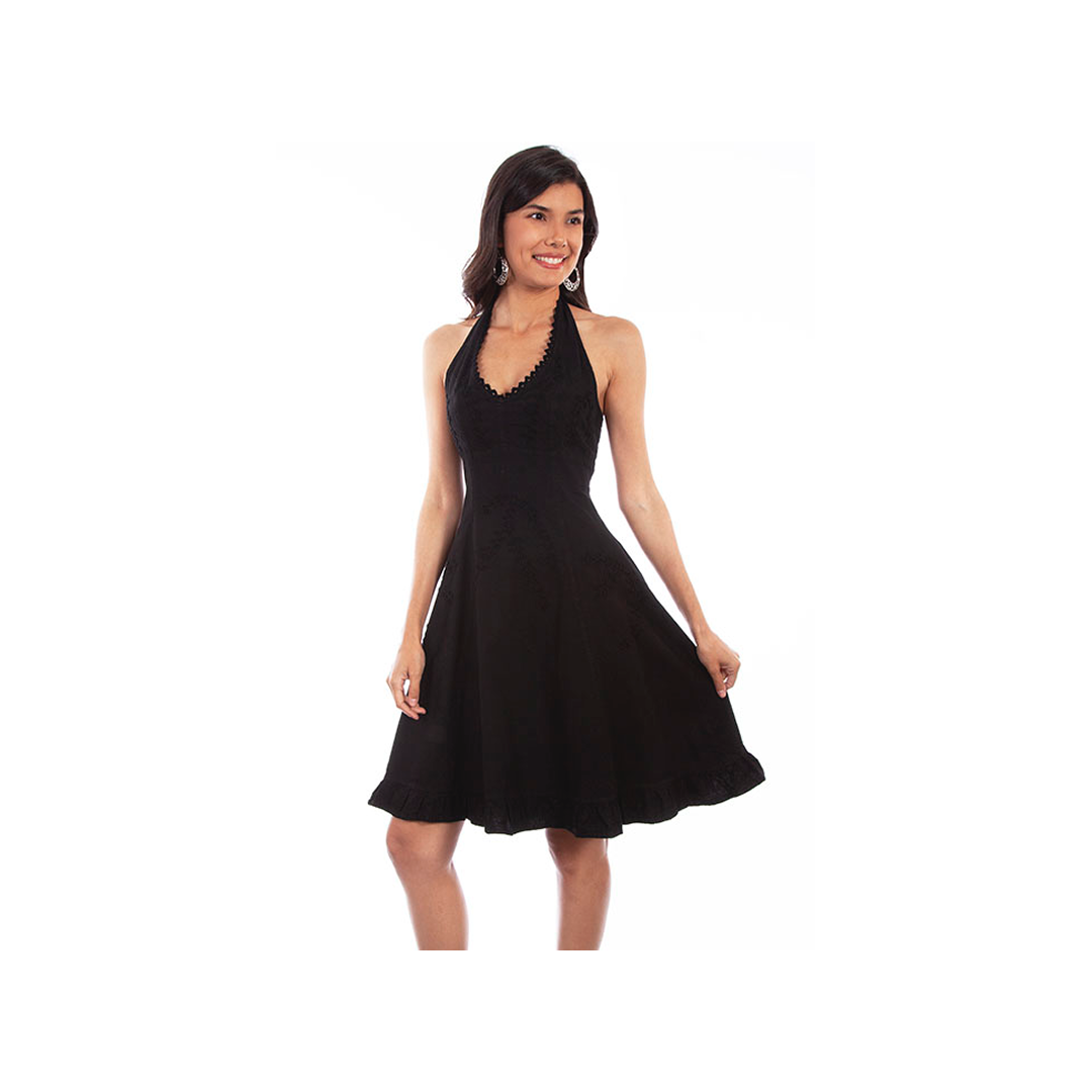 Scully Women's Black Cantina Halter Dress weis-western-wear