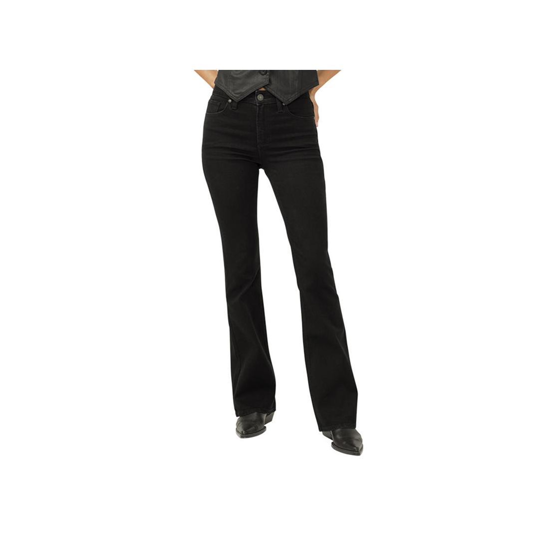 Silver Jeans Co Women's Avery High Rise Bootcut Black weis-western-wear