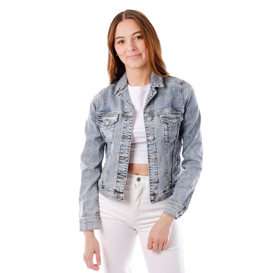 Silver Jeans Women’s Jacket Fitted Denim LJ0003EKC261