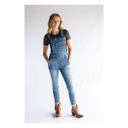 Silver Jeans Women’s Overalls Skinny Leg L217185EAE390