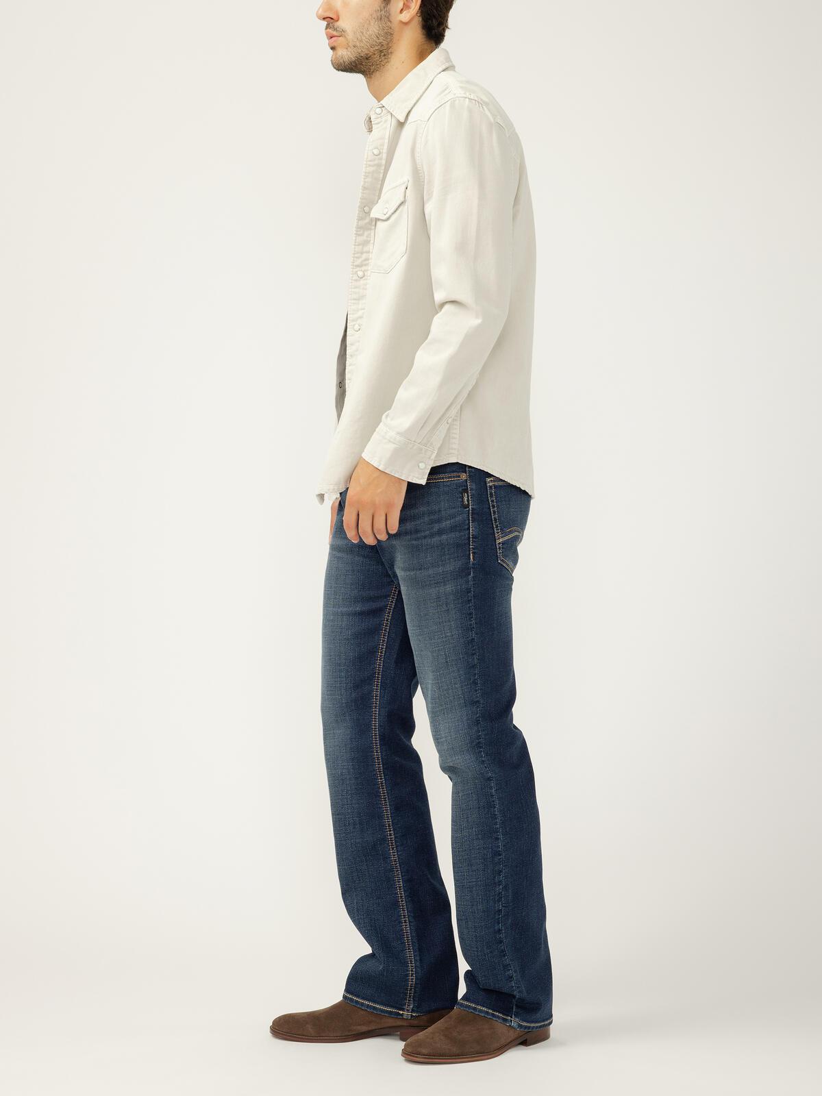 Silver Jeans Co. Heren Zac Relaxed Fit Straight Leg Jeans, Ondoorzichtig, Licht Indigo, 34W / 36L Silver Jeans Co. Heren Zac Relaxed Fit Straight Leg Jeans, Ondoorzichtig, Licht Indigo, 34W / 36L