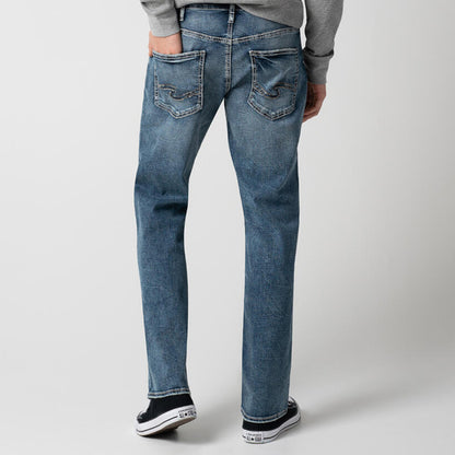 Silver Men’s Jeans Gordie Loose Fit Straight Leg M83456EDK282