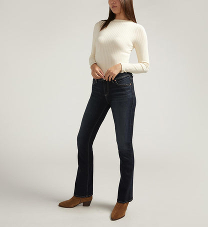 Silver Women's Elyse Mid Rise Slim Bootcut Jeans