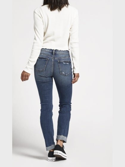 Silver Women’s Jeans Suki Slim Straight Leg -Clearance