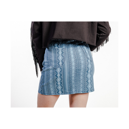 Rock & Roll Women's Aztec Denim Skirt
