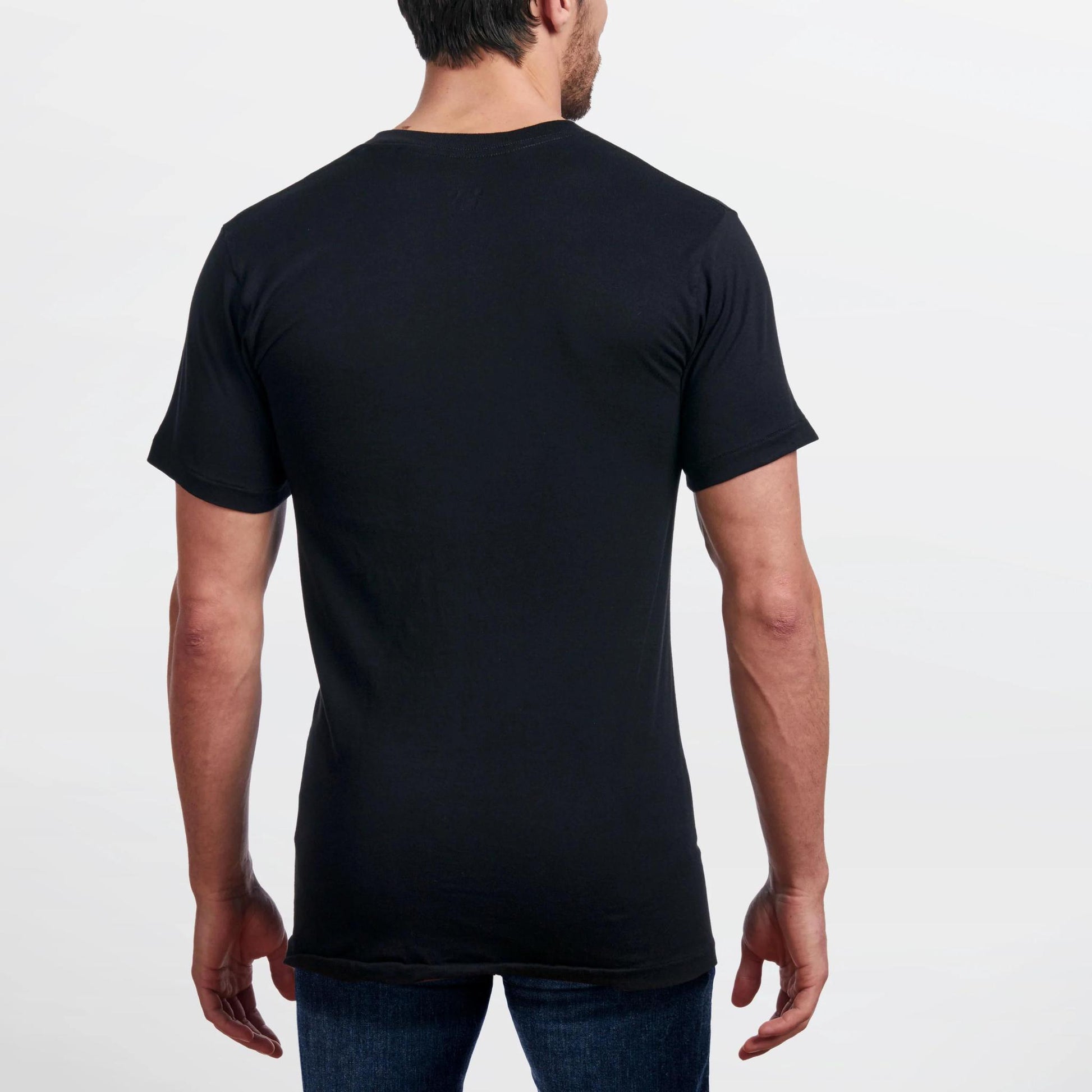 Stanfield's Men's Premium Crewneck T-shirts Black- Two Pack weis-western-wear