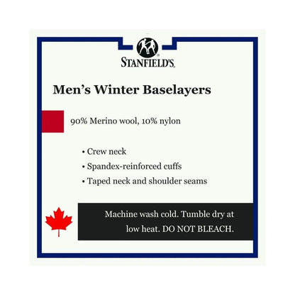 Stanfield's Men's Superwash Merino Wool Long Sleeve Shirt weis-western-wear