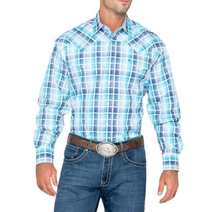 Stetson Men’s Shirt Long Sleeve Plaid Snaps