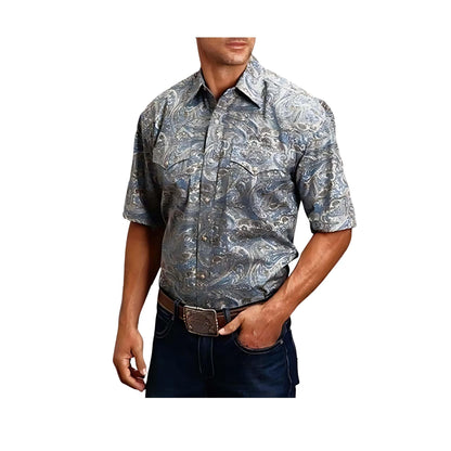 Stetson Men’s Shirt Short Sleeve Snaps