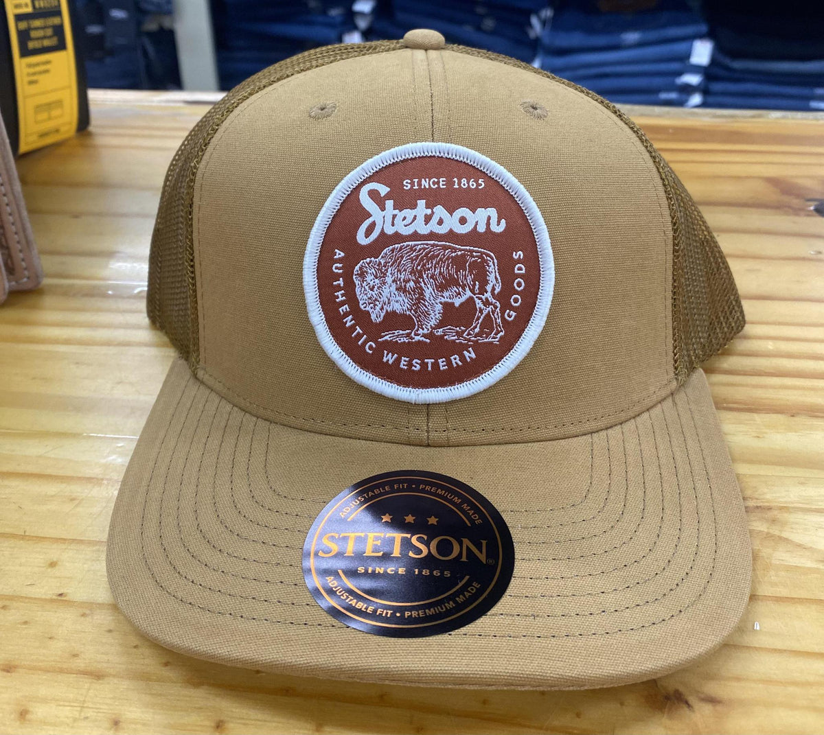 Bison Cap Stetson Trucker Ball Cap Bison Patch – Wei's Western Wear