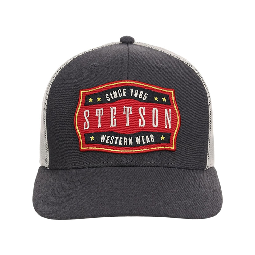 Stetson Trucker Embroidered Ball Cap weis-western-wear