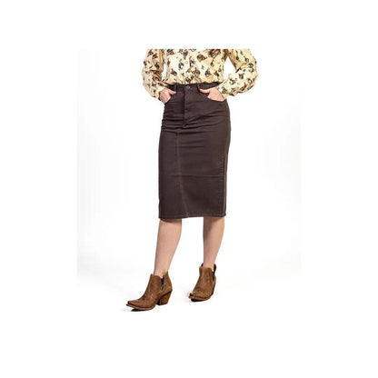 Stetson Women's Brown Denim Skirt