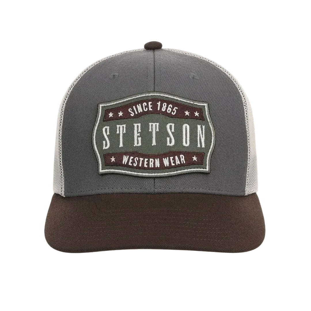 Stetson Western Embroidered Patch Trucker Ball Cap