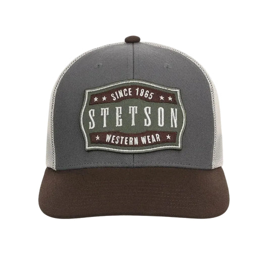Stetson Western Embroidered Patch Trucker Ball Cap