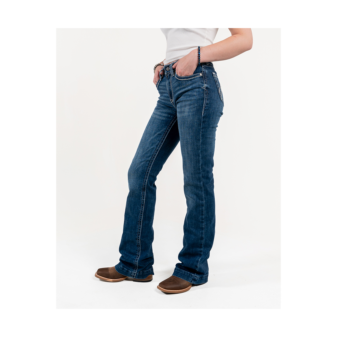 Ariat Women's High Rise Teresa Slim Trouser Jeans
