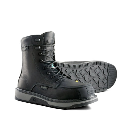 Terra Ironstone Men's 8" Black Waterproof Composite Toe Work Boot