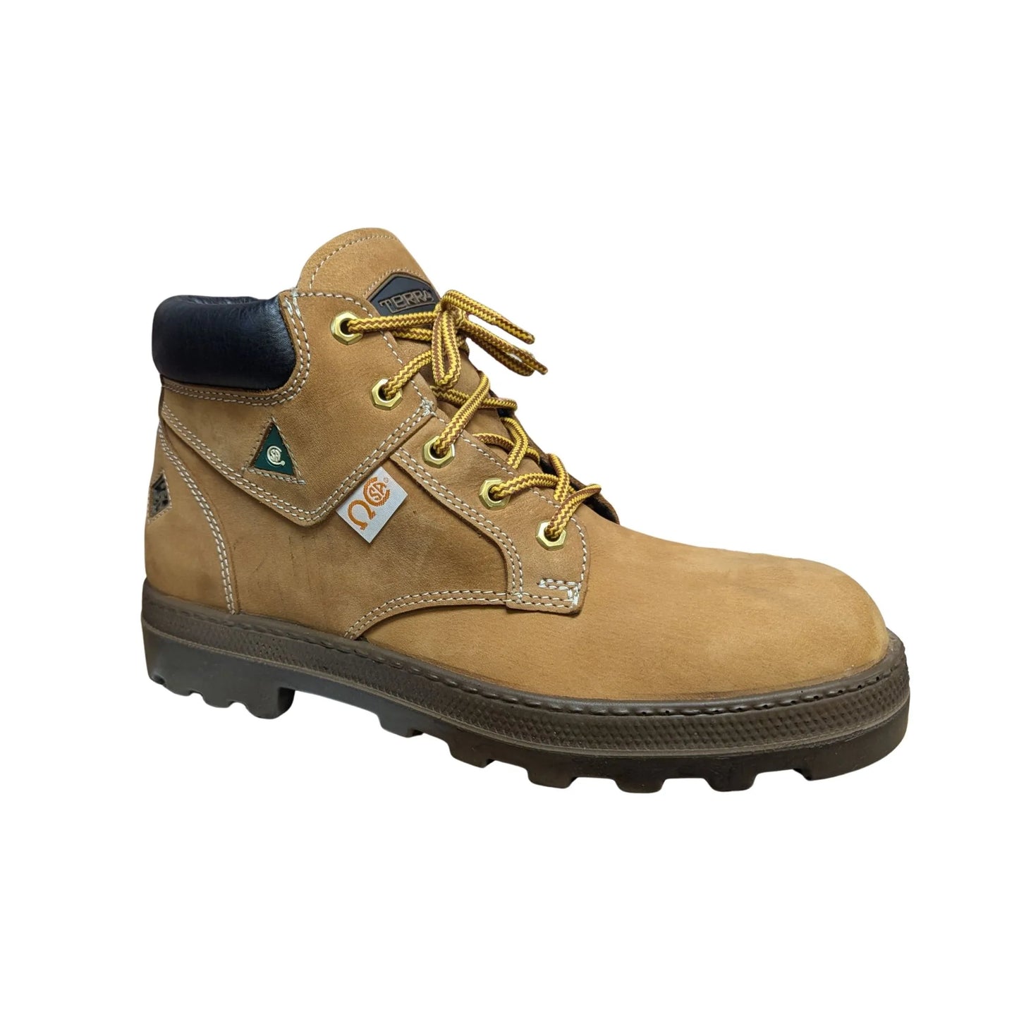Terra Men's H Pattern Waterproof Leather Work Boot - Clearance