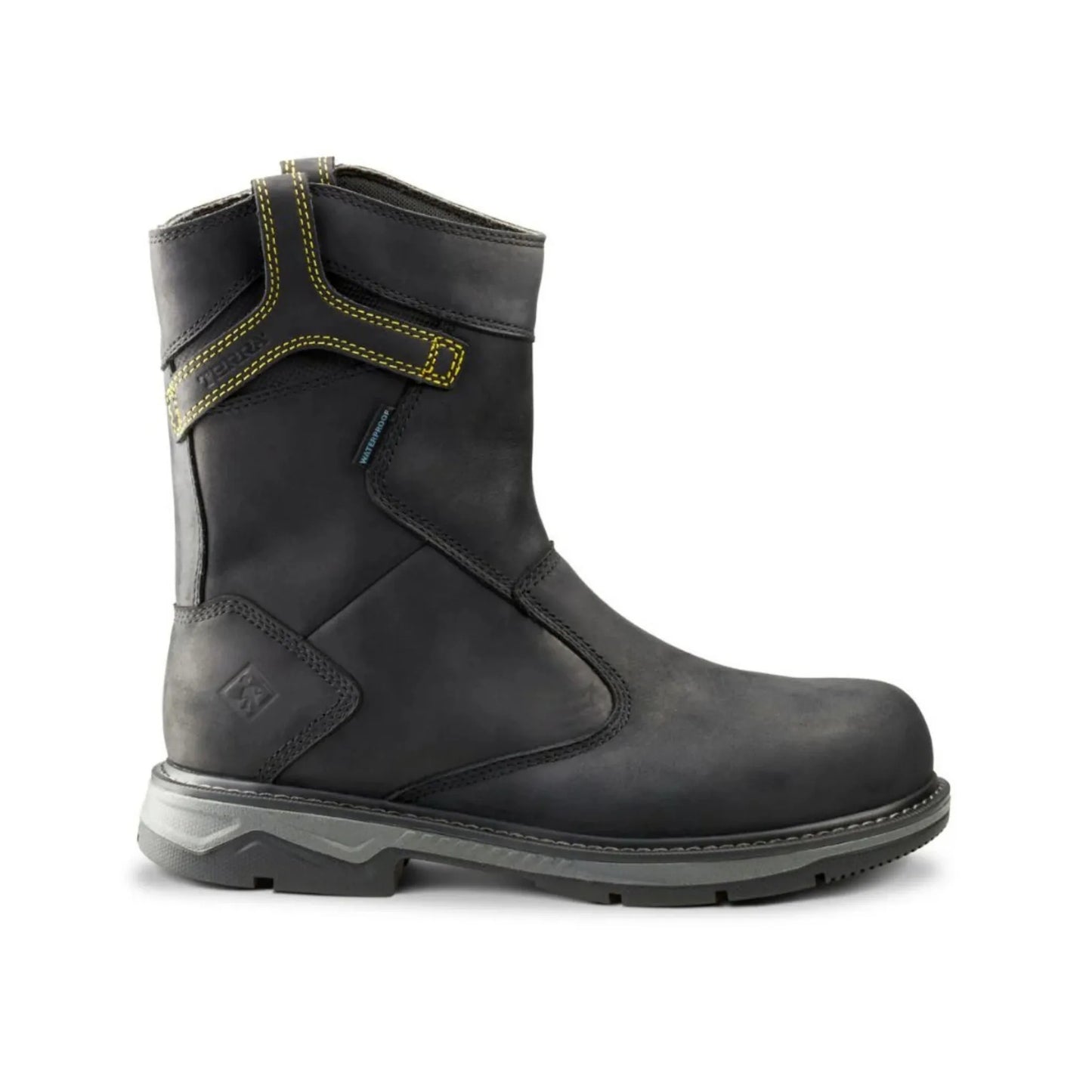 Terra Men's Patton Wellington Waterproof Aluminum Toe Pull-On Safety Work Boot