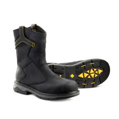 Terra Men's Patton Wellington Waterproof Aluminum Toe Pull-On Safety Work Boot