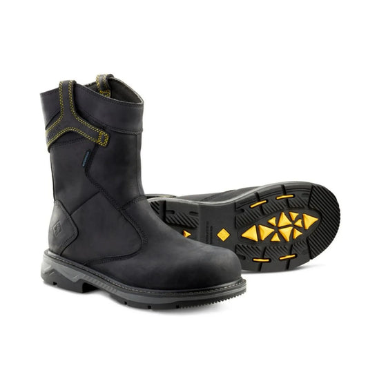Terra Men's Patton Wellington Waterproof Aluminum Toe Pull-On Safety Work Boot