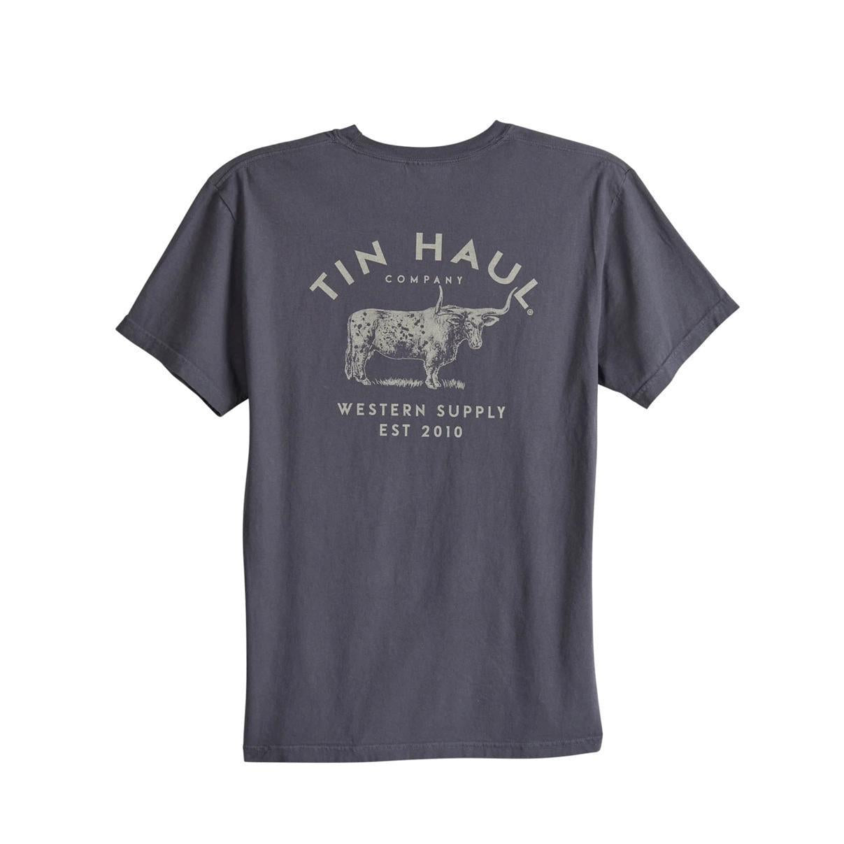 Tin Haul Men's Western Supply Bull T-Shirt 10-076-0501-0947