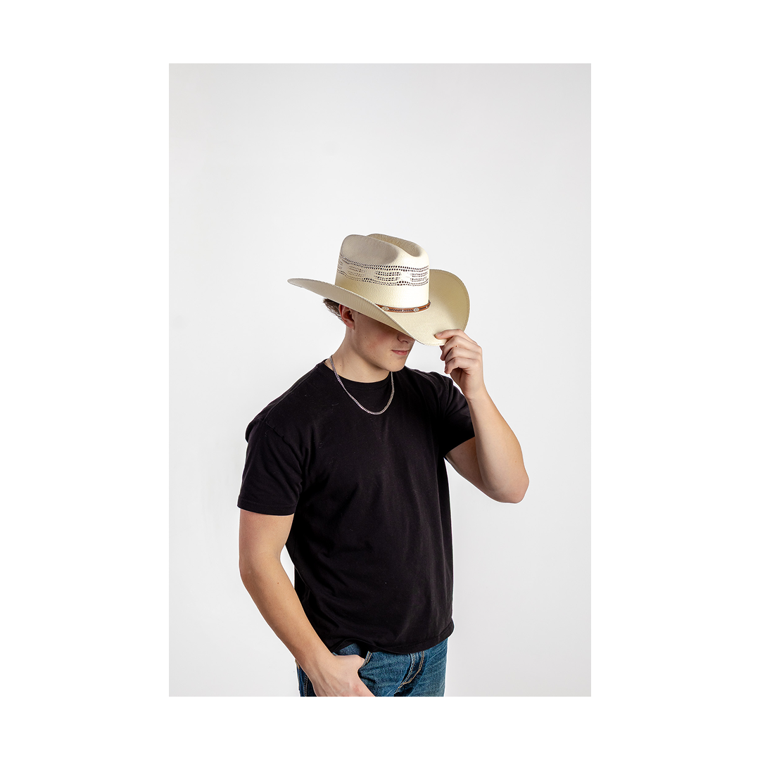 Master Hatters of Texas Tomahawk 20X White Straw Cowboy Hat