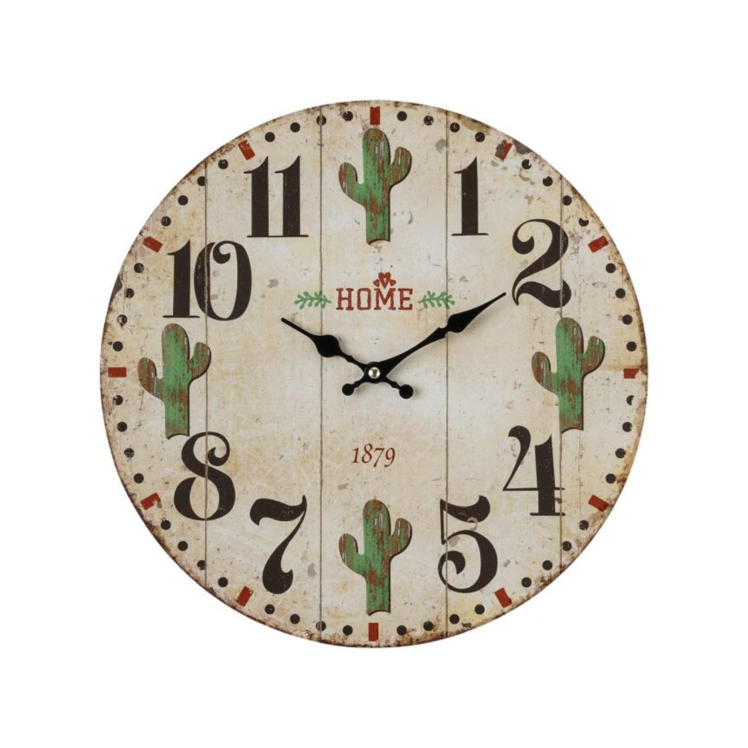 Cactus Tree Clock Tough 1 Wooden Cactus Wall Clock – Wei's Western Wear