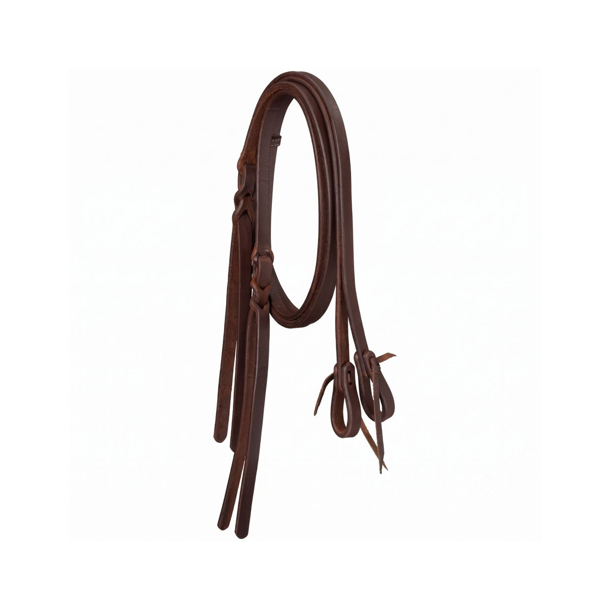 Tough 1 Harness leather Split Rein with popper