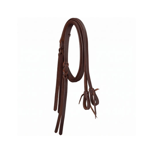 Tough 1 Harness leather Split Rein with popper
