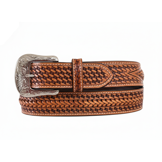 Twisted X Braided Western Belt