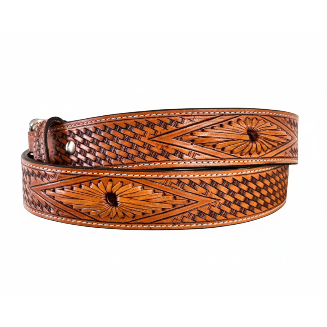 Twisted X Braided Western Belt