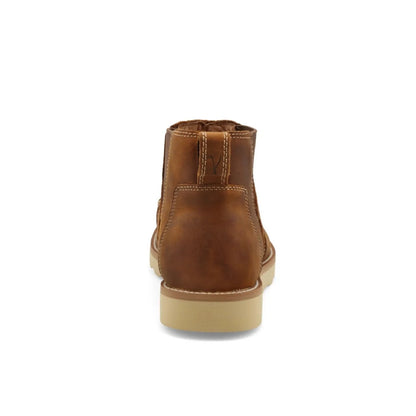 Twisted X Men's 4'' Chelsea Boot Wedge Sole , Oiled Saddle