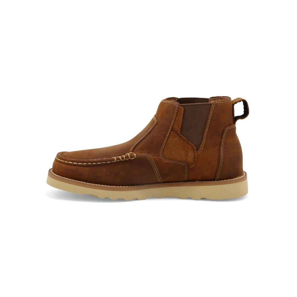 Twisted X Men's 4'' Chelsea Boot Wedge Sole , Oiled Saddle