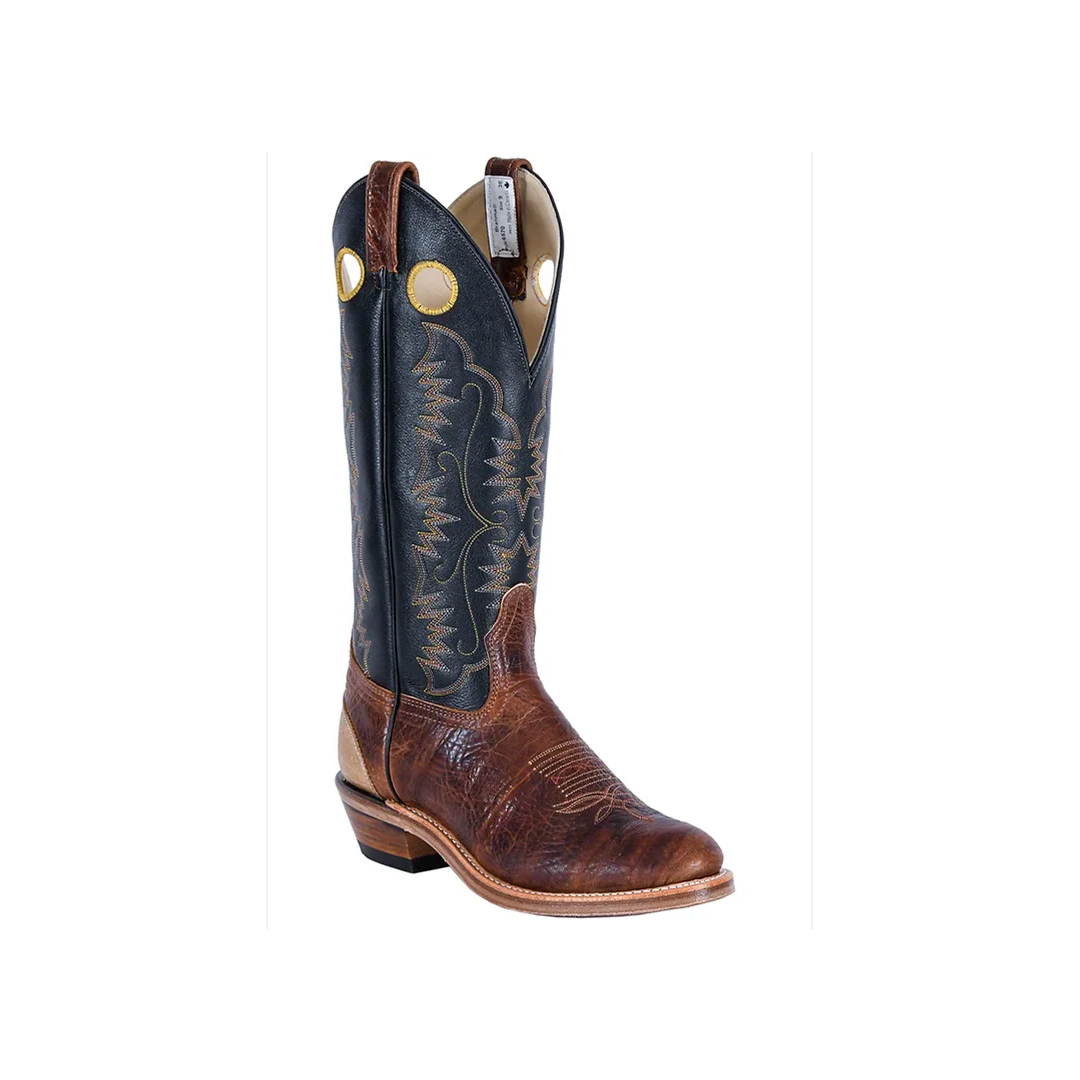 Brahma Men's Buckaroos & Bronc Western Boots in Maple/Black weis-western-wear