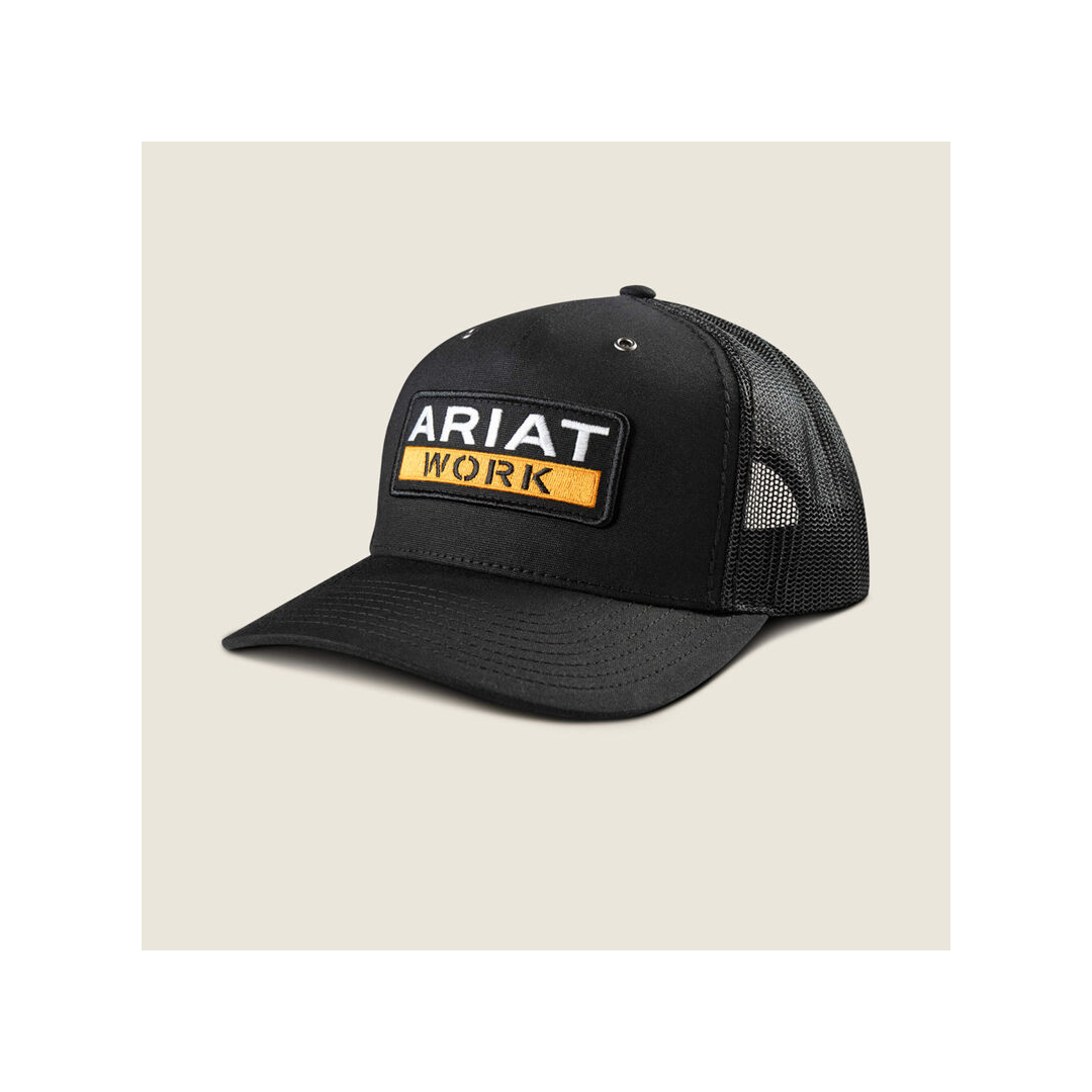M&F Ariat Work Patch Snapback Cap weis-western-wear