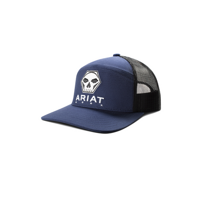 M&F Ariat Hex Bit Snap Back Cap in Navy weis-western-wear
