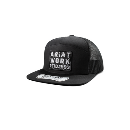 M&F Ariat Work 7 Panel Patch in Black weis-western-wear