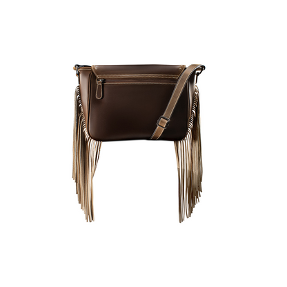 M&F Ariat Women's Embossed Margo Howdy Crossbody Purse w/ Fringe weis-western-wear