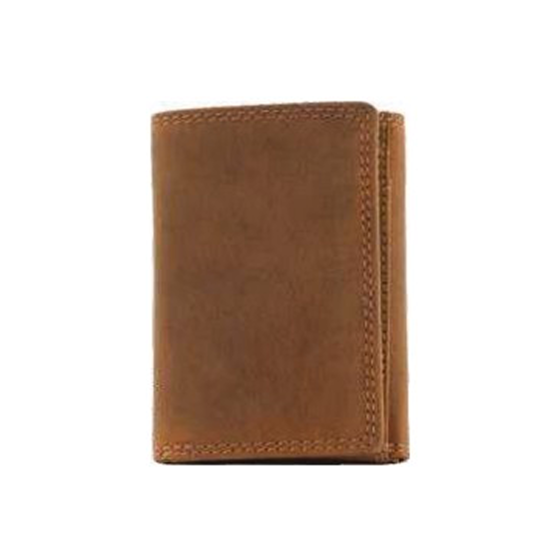 Rugged Earth Men's Tan Leather Trifold Wallet weis-western-wear