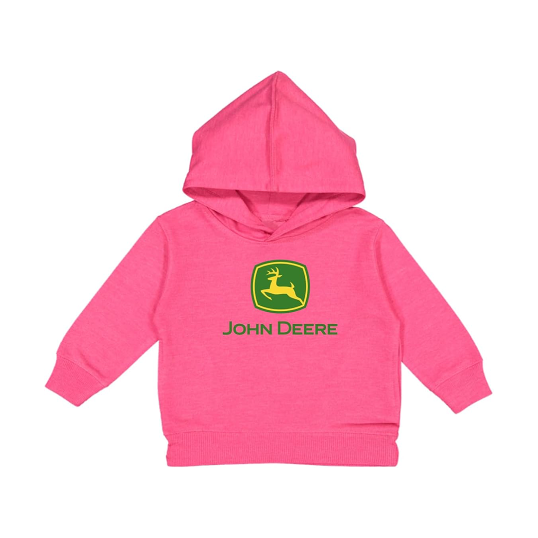 John Deere Girl's Hot Pink Hoodie w/ Logo weis-western-wear