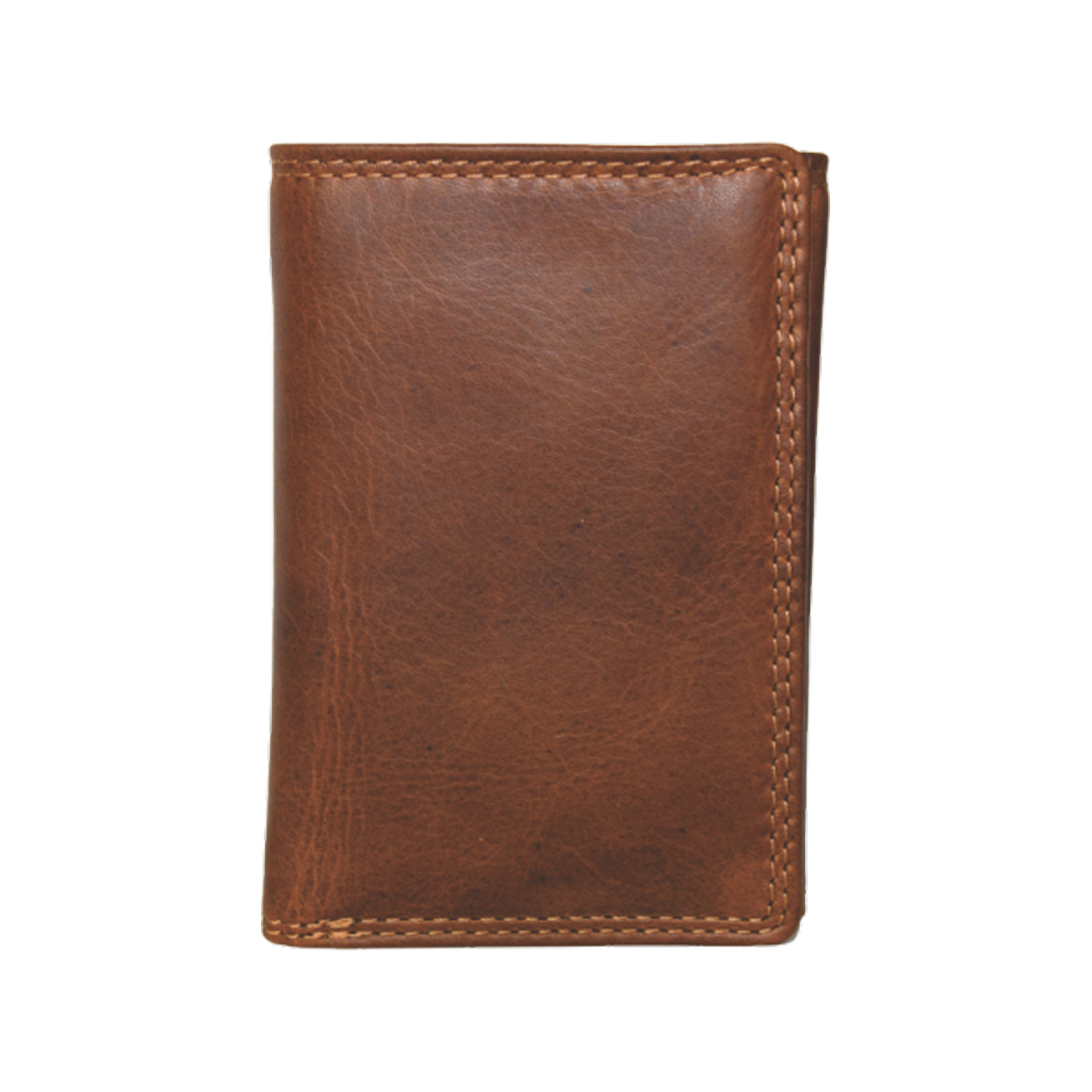 Rugged Earth Trifold Brown Wallet w/ Fold-Over I.D. Holder weis-western-wear