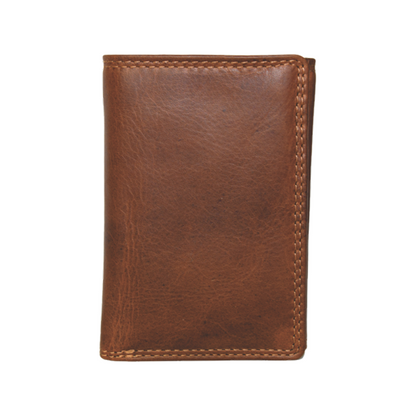 Rugged Earth Trifold Brown Wallet w/ Fold-Over I.D. Holder weis-western-wear